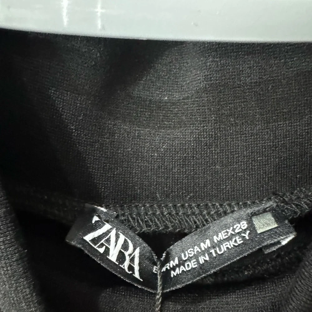 Zara Black Long-Sleeve Ruched Maxi Dress - Picture 6 of 6